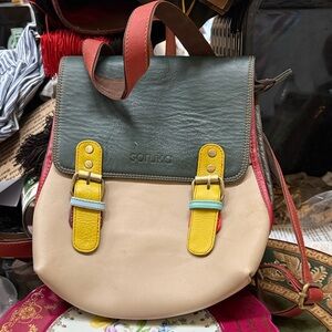 BNWT SORUKA Colorful Leather Backpack